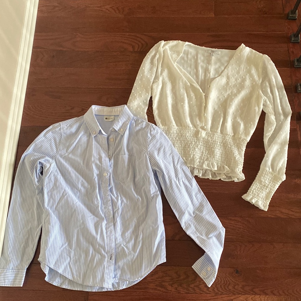 2 pack misc brand blouse